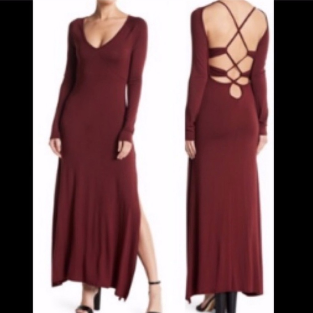 Go Couture Long Sleeve Maxi Dress